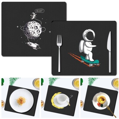 PU Leder Tischsets Untersetzer Tischmatten Abwaschbar Tisch Platzmatten Untersetzer Sets
