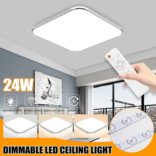 Square LED Lamp Ceiling Light Chandelier Bathroom Bedroom Pendant Wall Lights UK - Picture 7 of 19