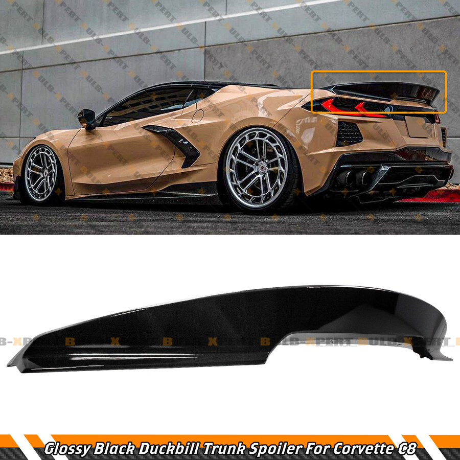 GLOSS BLACK DUCKBILL HIGHKICK REAR TRUNK SPOILER WING FOR 20-25