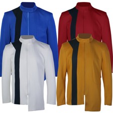 For Discovery 4 Yellow Blue Red Starfleet Uniforms Male Jacket Cosplay Costumes