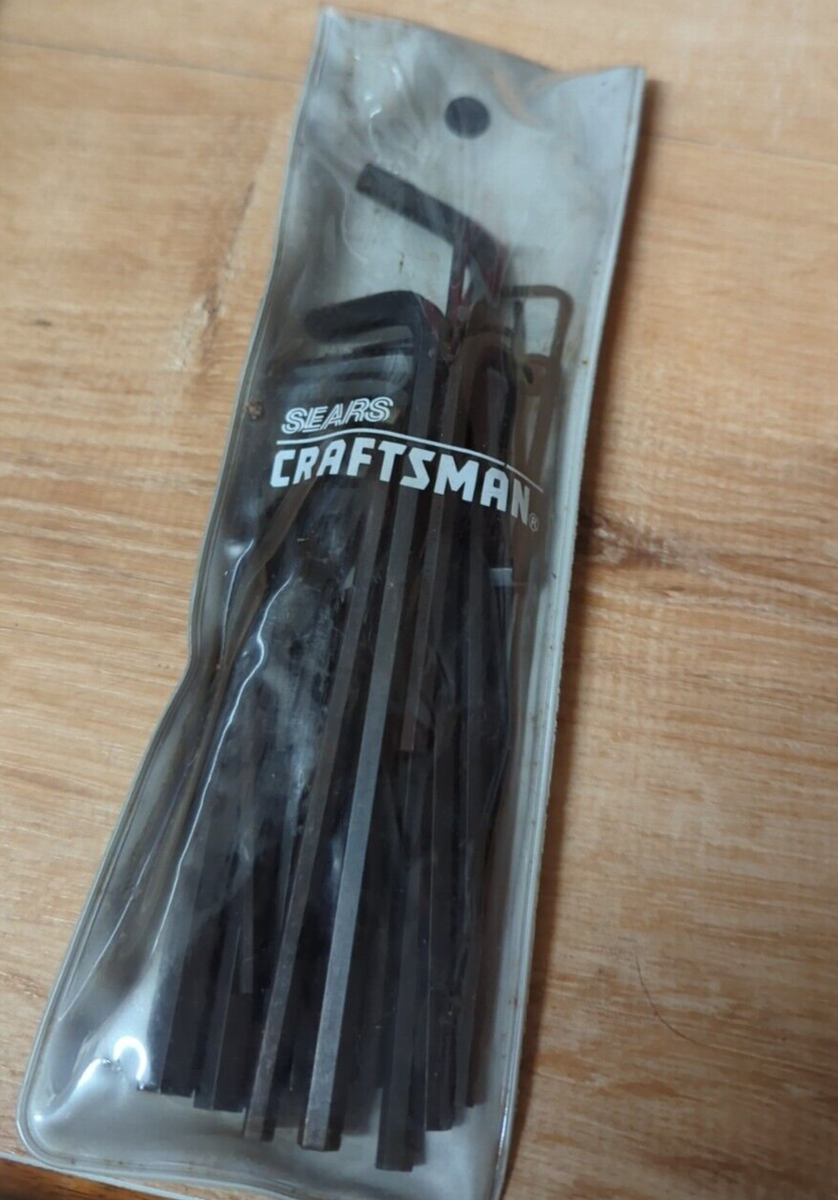Vintage Craftsman 946677 metric 20pc Hex Key set USA long