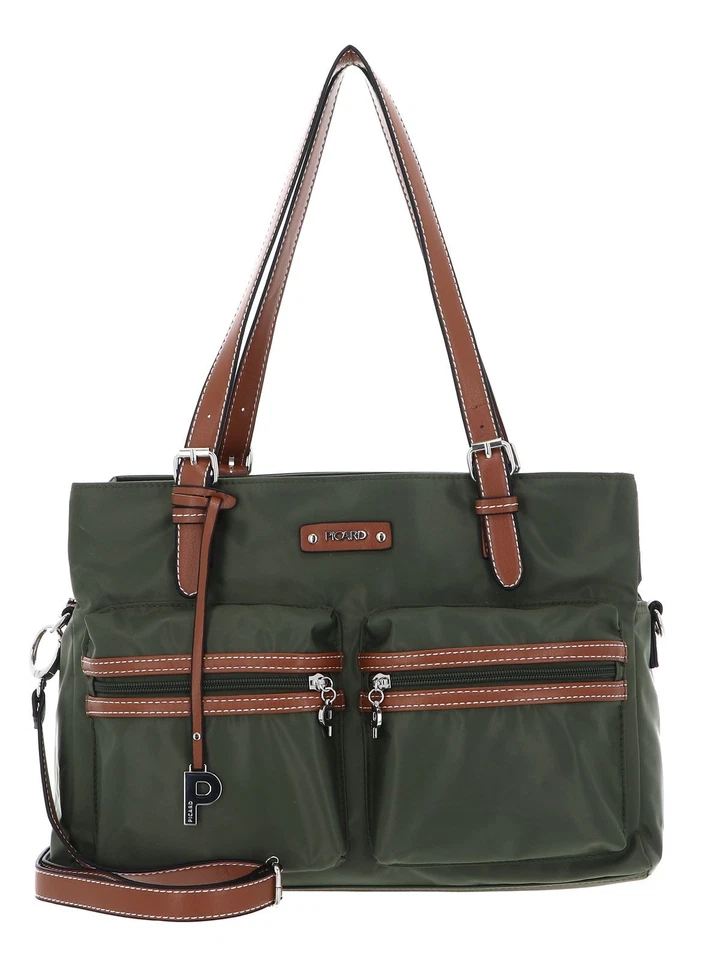 PICARD Sonja Shopper M Schultertasche Tasche Pesto dunkelgrün Neu - Bild 1 von 4
