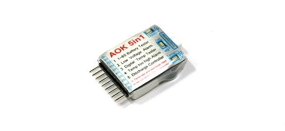 RC Model AOK 5 in 1 1-8S Lithium Battery R/C Hobby Tester & Alarm BK160 - Image 3 of 3