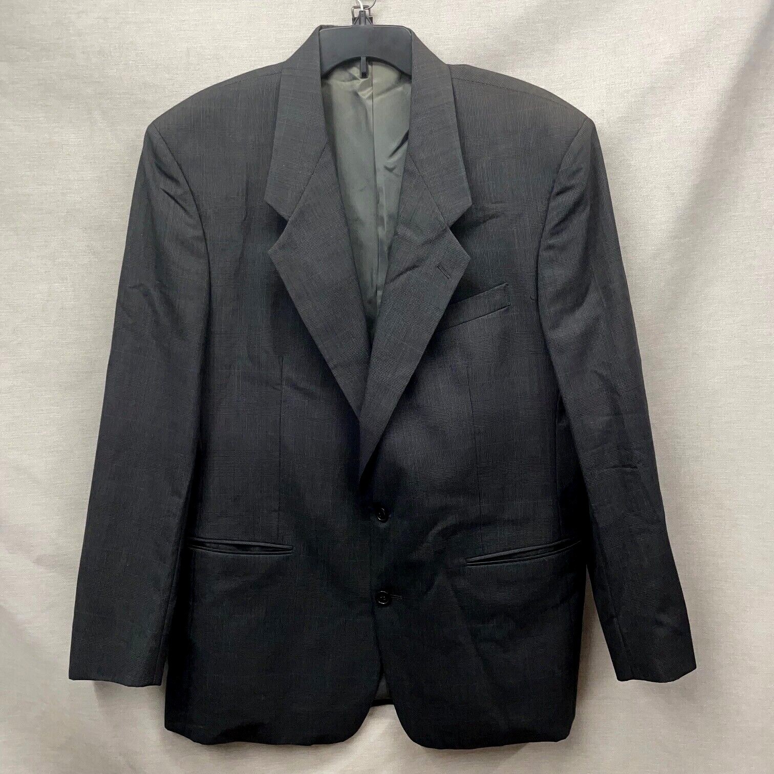 Giacca tuta YSL Yves Saint Laurent da uomo grigio scuro in lana cappotto sportivo con blu rosso