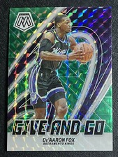 2023-24 Mosaic Green Mosaic Prizm Give and Go Insert De'Aaron Fox #4 Kings (1i)