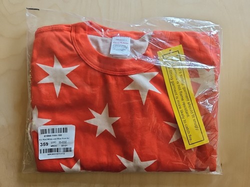 NWT HANNA ANDERSSON STARBRIGHT ORANGE SPICE SHORT JOHN PAJAMAS 160 14 SOLD OUT! - Picture 4 of 5