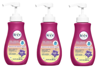 BL Veet Hair Removal Gel Cream - 13.5oz each *Three Pack*