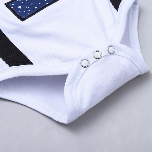 Newborn Baby Boys One-year-old Birthday Romper Straps Shorts Outfits 2PCS Set gn - Picture 6 of 11