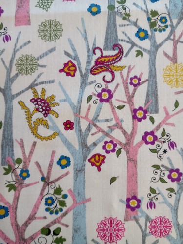 ORGANIC TUESDAY TREES - Liberty of London Tana Lawn Cotton approx 33 x 30 cm - Picture 2 of 4