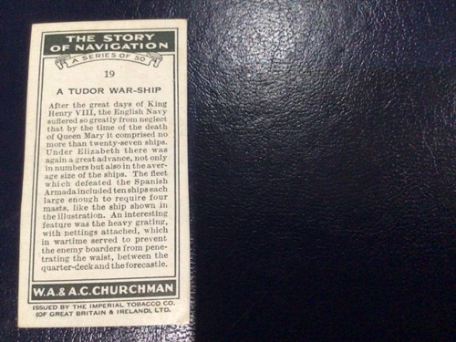 Churchman Cigarette Cards-The Story of Navigation 1937 - PICK THE CARDS YOU NEED - Picture 33 of 93