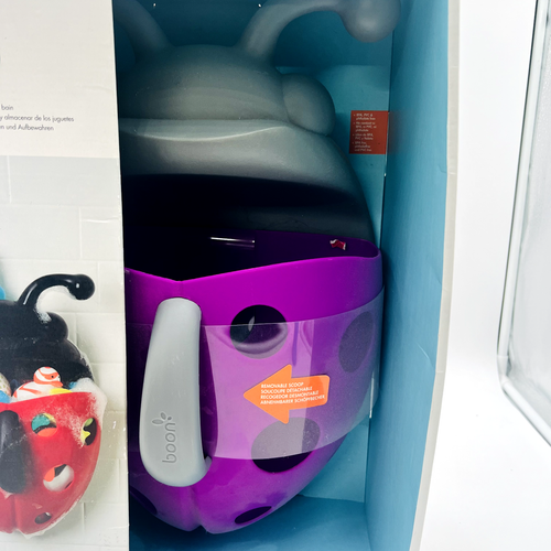 Boon Lady Bug Pod Kids Bath Toy Scoop Drain Storage Discontinued Purple - 第 2/5 張圖片