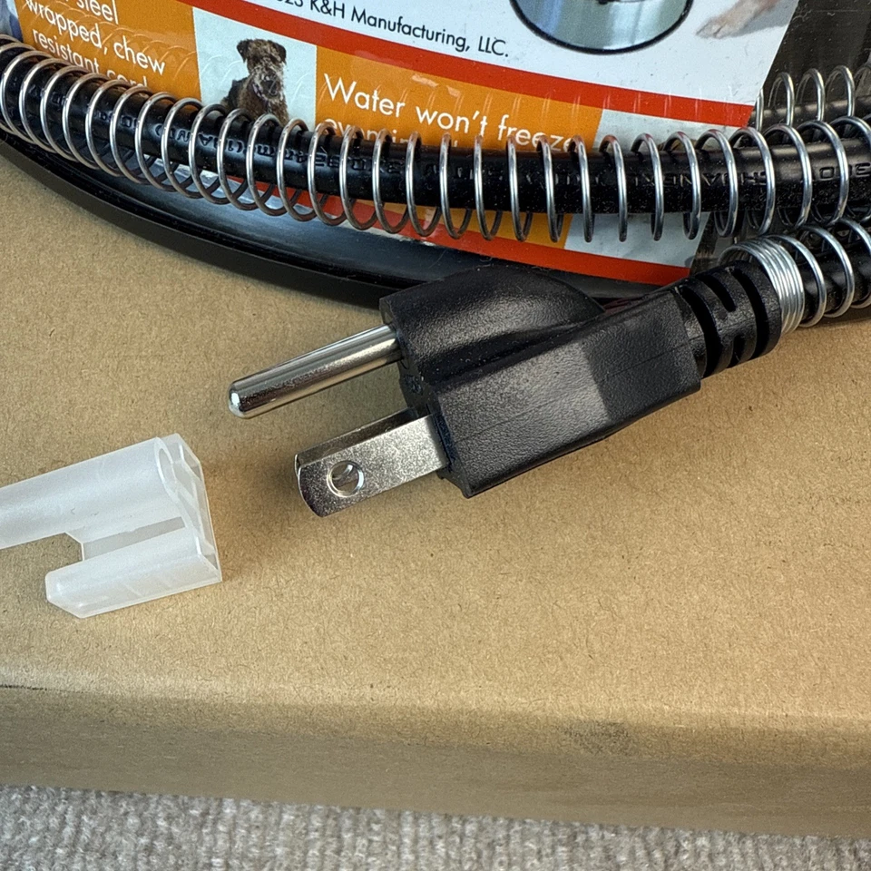 NOVA tigela térmica de água aquecida elétrica grande de aço inoxidável ao ar livre para cães e gatos - Imagem 2 de 4