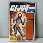 Rare 1982/83 GI Joe Scarlett Full Uncut File Card 20 Back. New Swivel Arm.