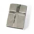 Zippo Armor Case Diamond Cut Cross 4-sides Design Silver Plating Japan Limited