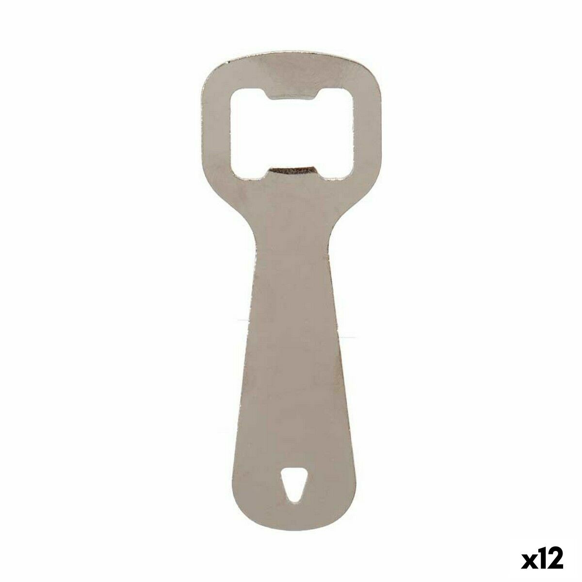 Abrebotellas Kinvara 04325-1 Plateado Acero Inoxidable 11 x 4 x 0,5 cm [12 Un