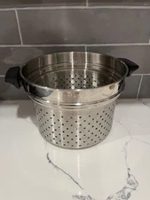 Revere Ware 10" Steamer Pasta Tall Strainer Insert For Stock Pot Stainless