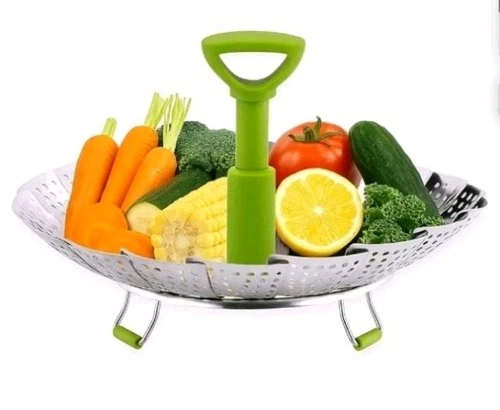 Steamer Basket - 5.5" to 9" Stainless Steel Vegetable Steamer Basket for Cooking