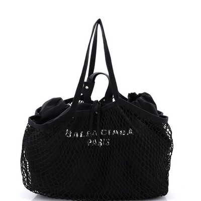 Balenciaga 24/7 Drawstring Tote Mesh and Canvas Medium
