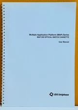 JDS Uniphase 10108927 2001 MAP Series SW Optical Switch Cassette User Manual.