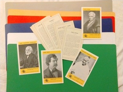 Ed-U-Cards (You Pick) 1962 PEOPLE WHO MADE HISTORY large flash cards Free Ship