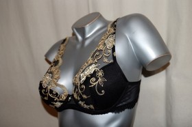 LISE CHARMEL Underwired Triangle Bra DEESSE EN GLAM Tulle or Glamour Black NEW