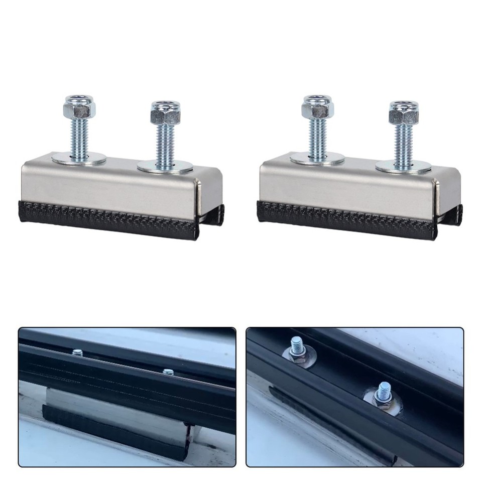 2X Camper Van Motorhome Roof Rail Mounting Brackets for Solar Panel or ...
