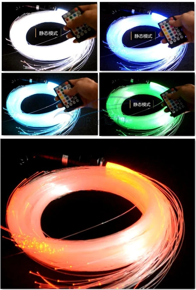 300 X автомобиля крыши звезды огни 6 Вт RGB LED пластиковое волокно оптический свет RF пульт дистанционного управления - Изображение 3 из 4