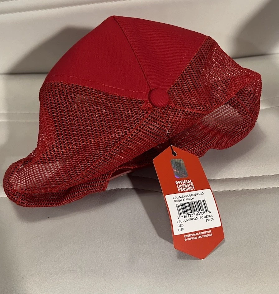 LIVERPOOL FC LFC ‘47 HITCH CLASSIC RED SNAPBACK TRUCKER CAP HAT OSFA NEW NWT - Image 4 of 4
