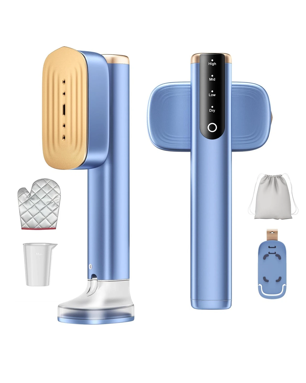 2-In-1 Steamer & Iron for Clothes, 15s Fast Heat-up 1200W Portable Handheld G...