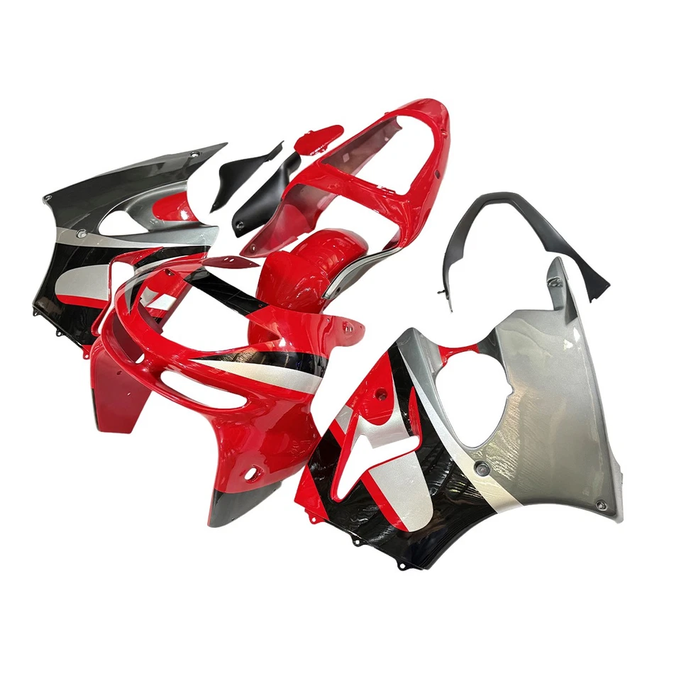 Kit de carenado para Kawasaki 1998 1999 Ninja ZX6R 636 98 99 kit de carrocería negro blanco rojo Foto 3 de 4