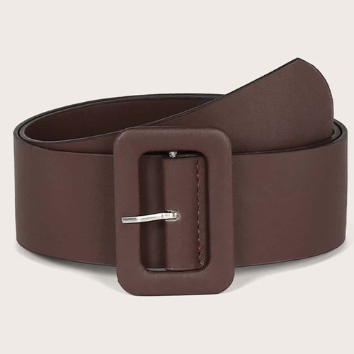 Solid Color Dress Waistband Needle Button Wide Waistband Women Belt Women - Picture 4 of 10