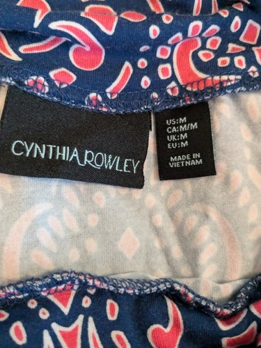 Cynthia Rowley Blue And Pink Maxi Skirt Women's Size M - Picture 5 of 6