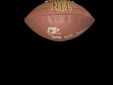 COLTON HOOD NEW YORK GIANTS Signed Football NFL Draft CB TENNESSEE VOLS JSA 3