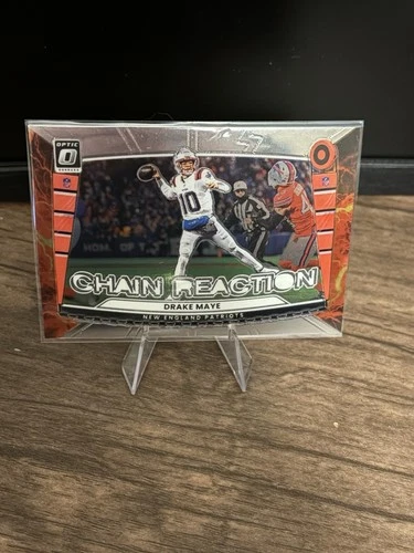 2025 Panini Donruss Optic Drake Maye Chain Reaction #9 New England Patriots