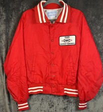 Vintage Upstream Varsity Jacket Men’s Medium Red USA Made Varsity Bomber