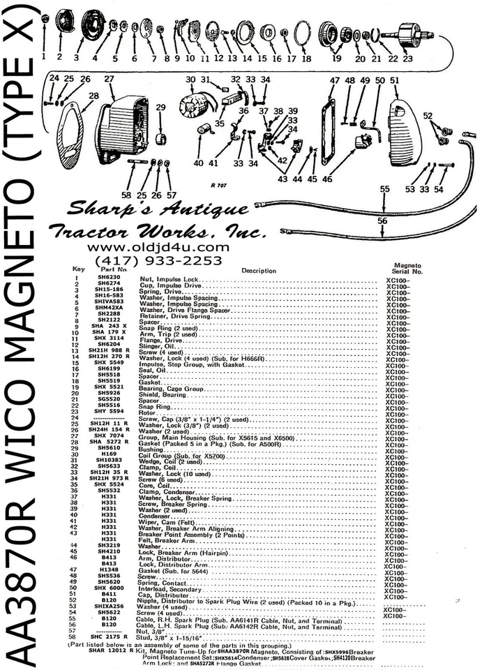 6274 A179X * Wico X C Magneto Impulse Drive Short Lug Drive Spring Impulse Pawls - Image 4 of 4
