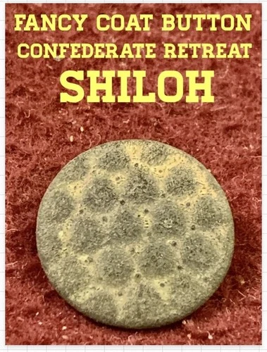 Fancy Design Confederate Coat Button. Dug at SHILOH. Civil War Relic.