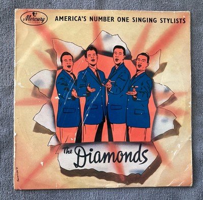 The Diamonds Americas Nummer eins singende Stylisten 10'' Vinyl-LP 1957 sehr guter Zustand kostenloser Versand