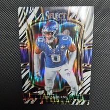 Panini Select 2025 Brian Burns #194 Zebra Prizm Premier Level New York Giants