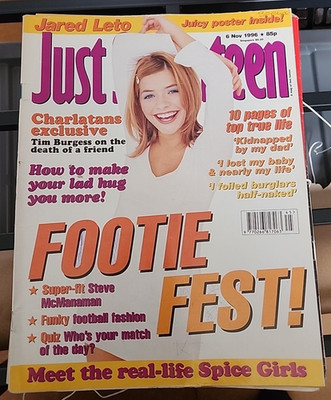 Vintage 90s Just Seventeen Magazine 6th Nov 1996 Jared Leto Spice Girls