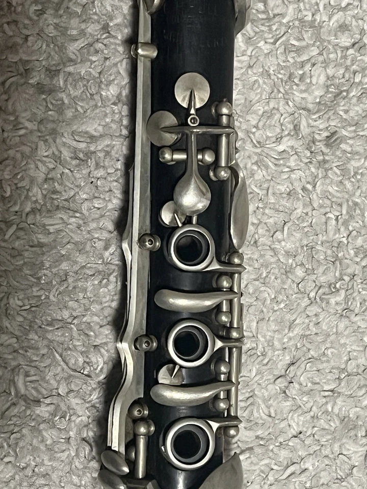 G.H. Clarinete Huller 1943 antiguo Albert Sistem juego completo. Sin estuche. Foto 3 de 4