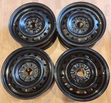 Set Of 4 15 Toyota Camry Factory Oem Black Steel Rims 15x6.5 2002-2006 5x4.5