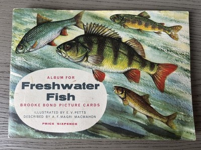 Brooke Bond Picture Cards Album for Freshwater Fish. Full Set.