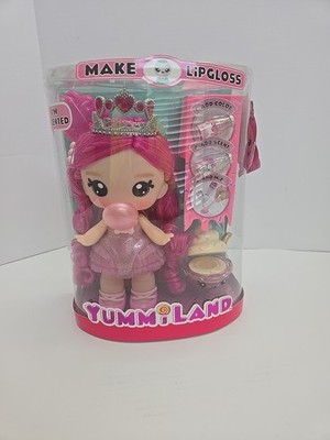 Yummiland Bianca Bubble Gum Princess Doll Make Lip Gloss Scented New