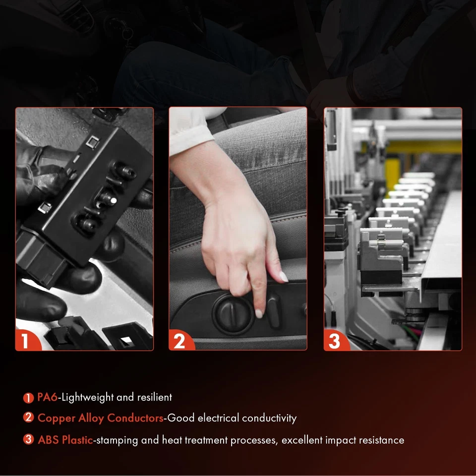 Interruptor de asiento delantero eléctrico para Buick LeSabre Pontiac Bonneville 00-05 Grand Prix Foto 4 de 4