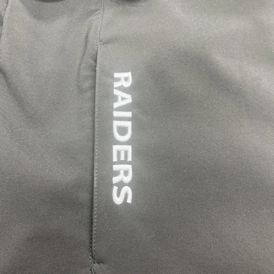 Oakland Raiders 全拉链夹克男式 L 码大号 NFL 足球 G III — 第 3/4 张图片