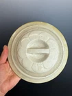 Early Bar Handle Antique Red Wing Stoneware Petal Pattern 1 Gallon Crock Lid 8"