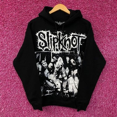 Slipknot Jumbo Group Portrait Nu Metal Band Pullover Hoodie Medium