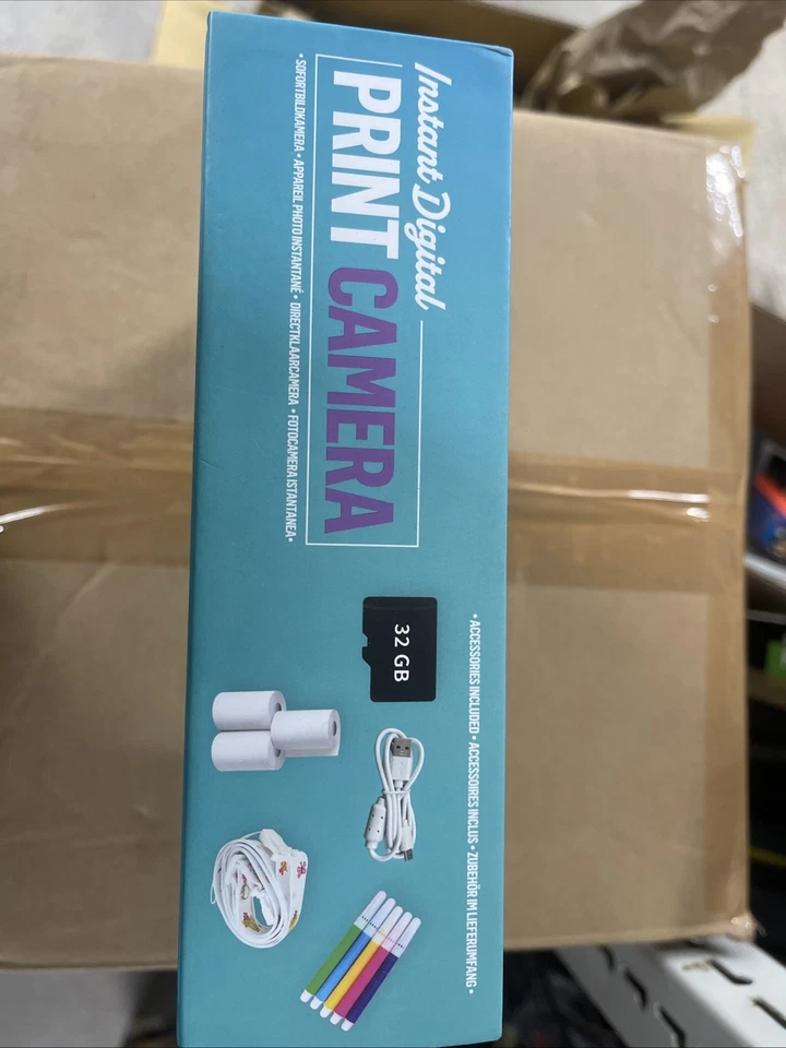 Instant Print Camera for Adults and Kids with Print Paper High Quality(Blue) - Image 3 of 4