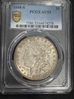 1888 S Morgan Silver Dollar PCGS AU-53